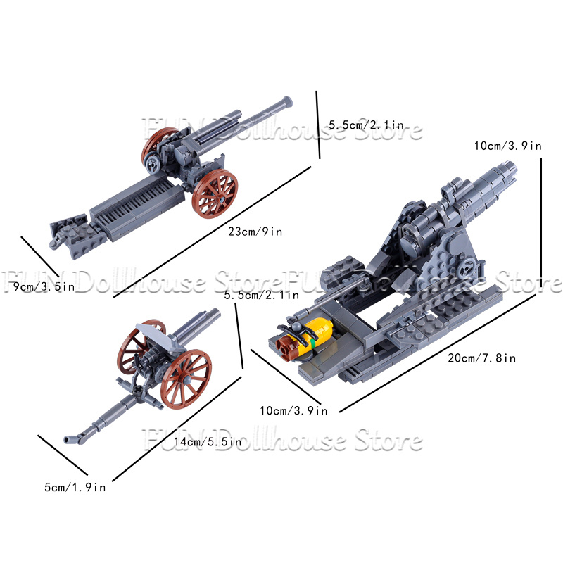 MOC WW1 Military Army Soldier  - Lego Compatible Military Tank recension och pris