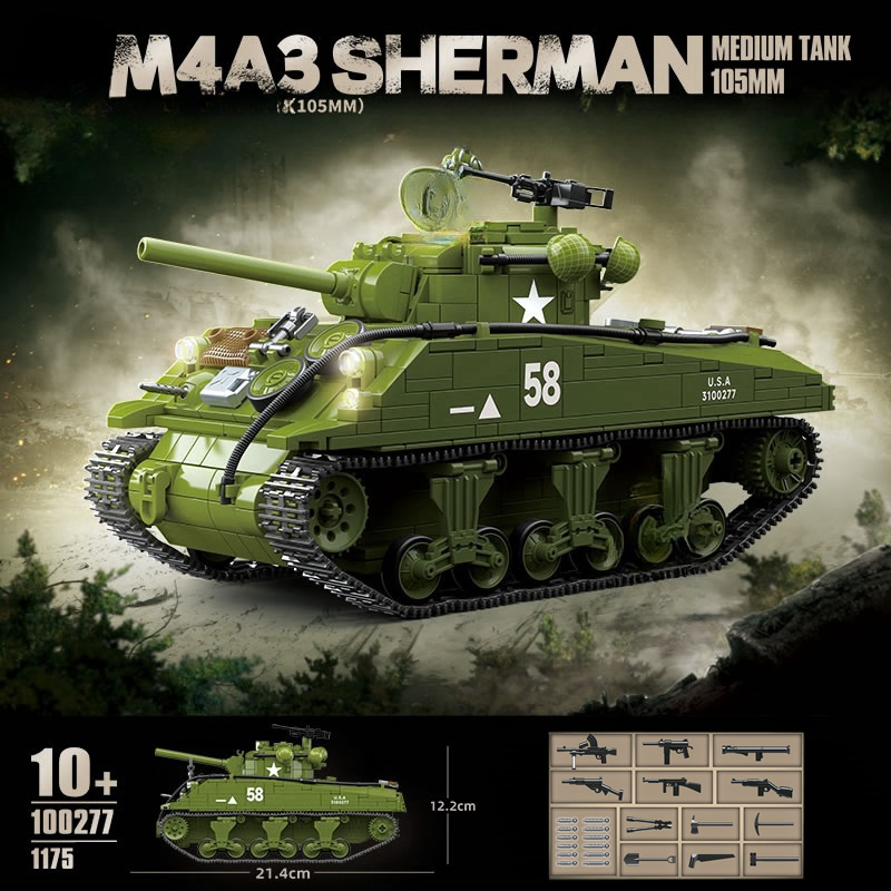 New World WarII Military Weapo - Lego Compatible Military Tank recension och pris