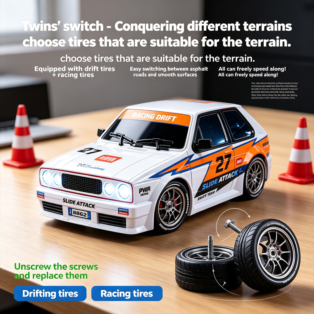 NEW S60 RC Drift Car 1:24 Scal - Rc Drift Car 1 24 Scale 4Wd recension och pris
