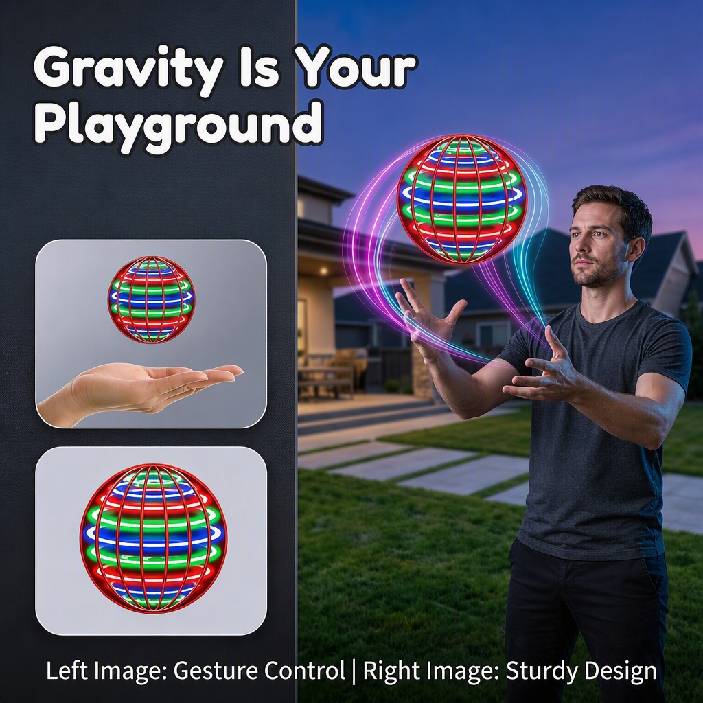 Flying Orb Ball Boomerang Spin - Stem Solar Robot Kit For Kids recension och pris