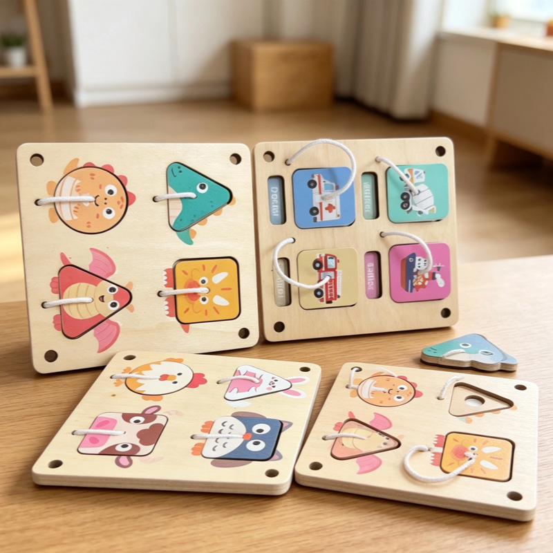 Montessori Wooden Busy Board D - Montessori Wooden Busy Board Toddler recension och pris