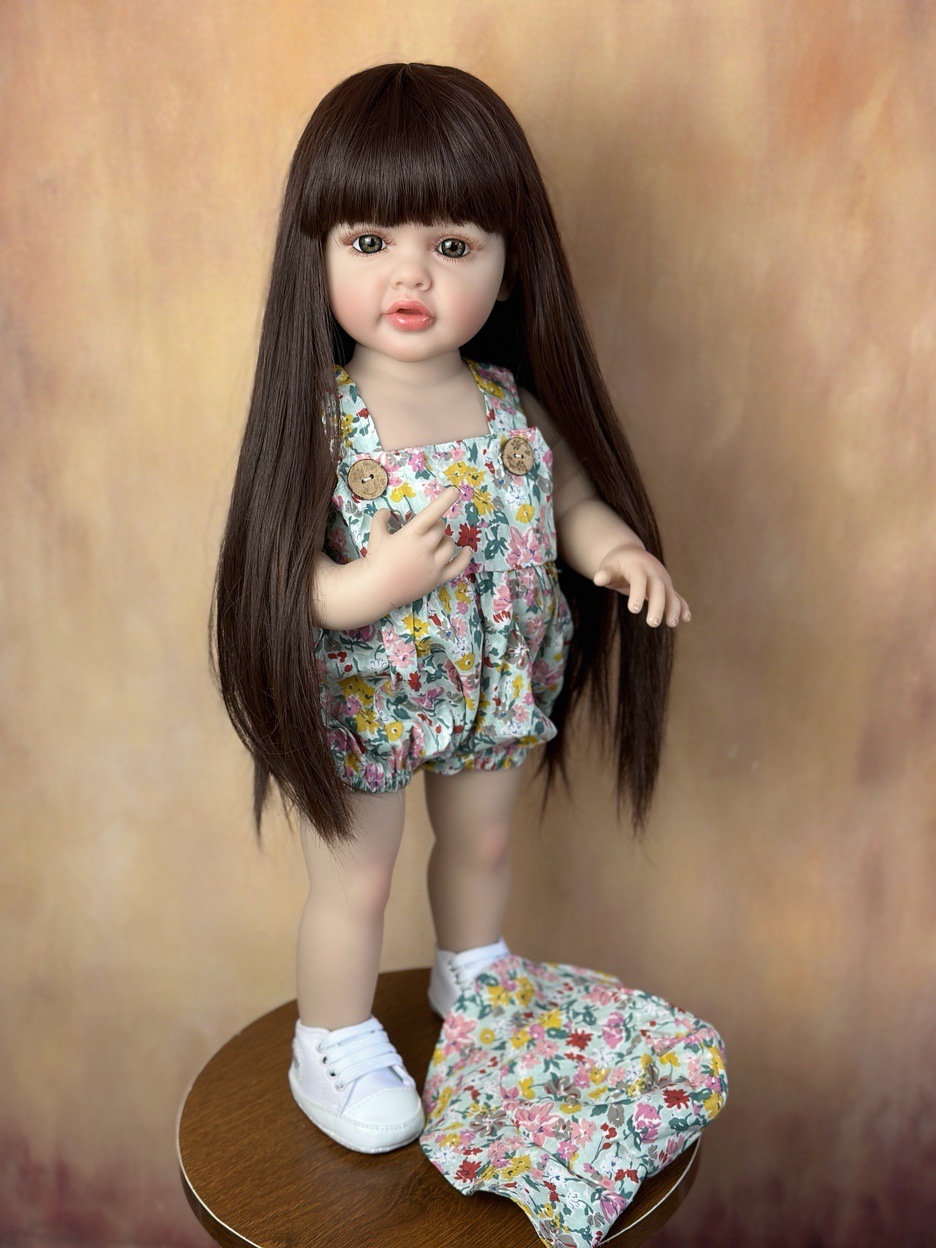 22Inch Cuddly Full Body Silico - Reborn Baby Doll Silicone Realistic recension och pris