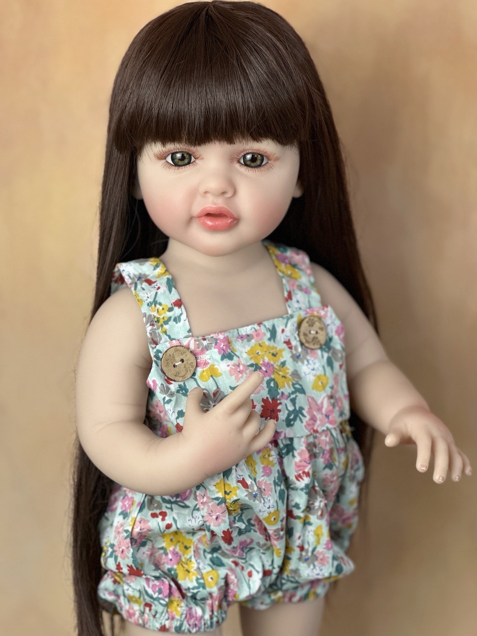 22Inch Cuddly Full Body Silico - Reborn Baby Doll Silicone Realistic recension och pris