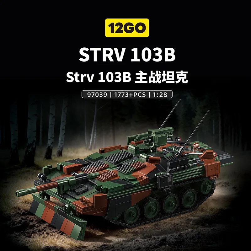Swedish STRV103B Tank Military - Lego Compatible Military Tank recension och pris
